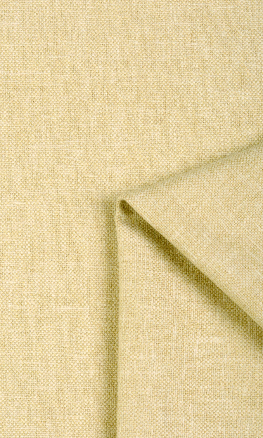 Linen Blend Any Size Style Curtains (Pale Yellow)