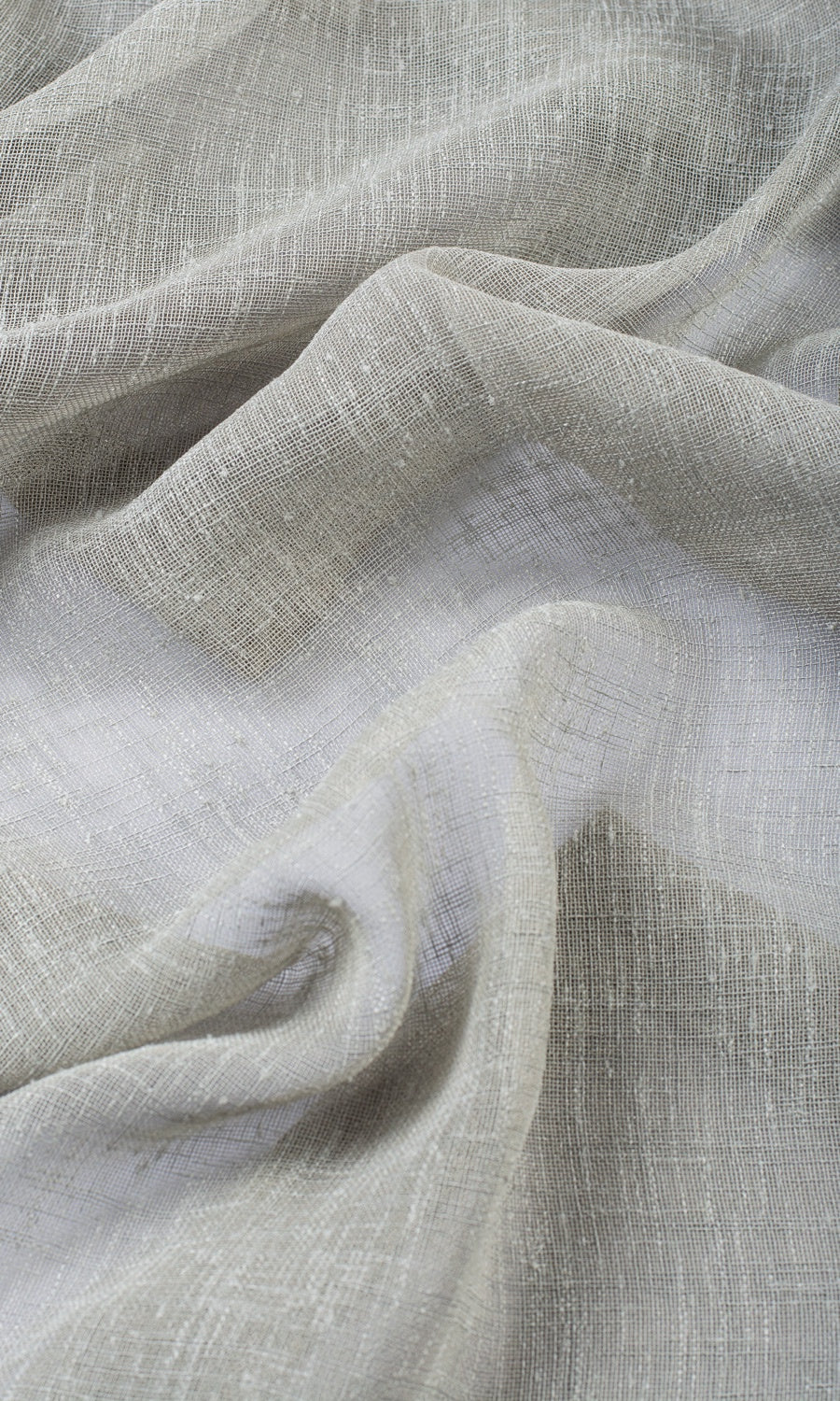 Textured Sheer Custom Curtains (Dove Grey)