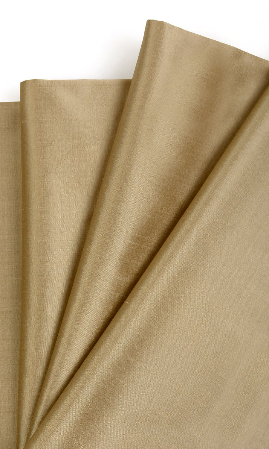 Shantung Silk Window Curtains (Golden Beige/ Ochre Yellow) Extra Long Short Wide