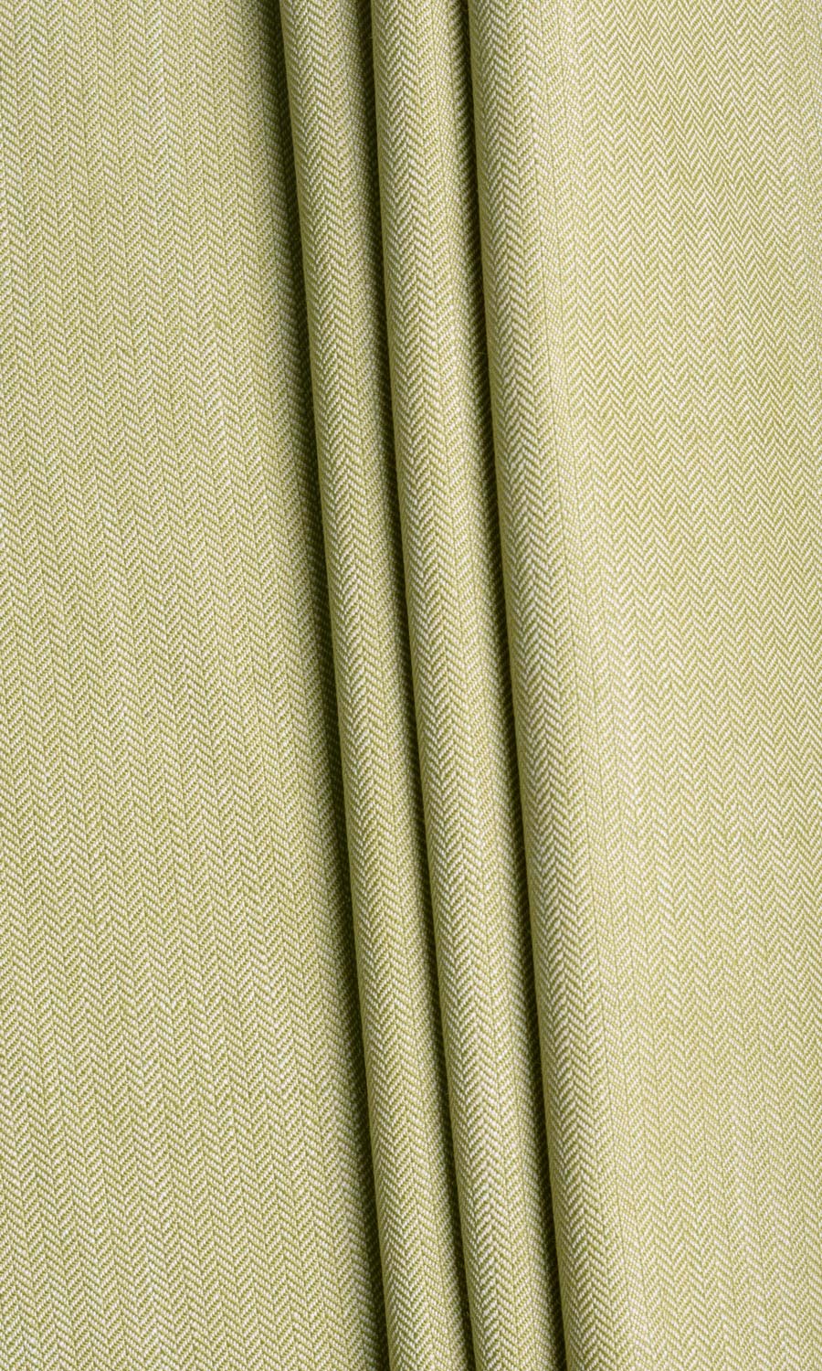 Herringbone Textured Custom Curtains (Green)