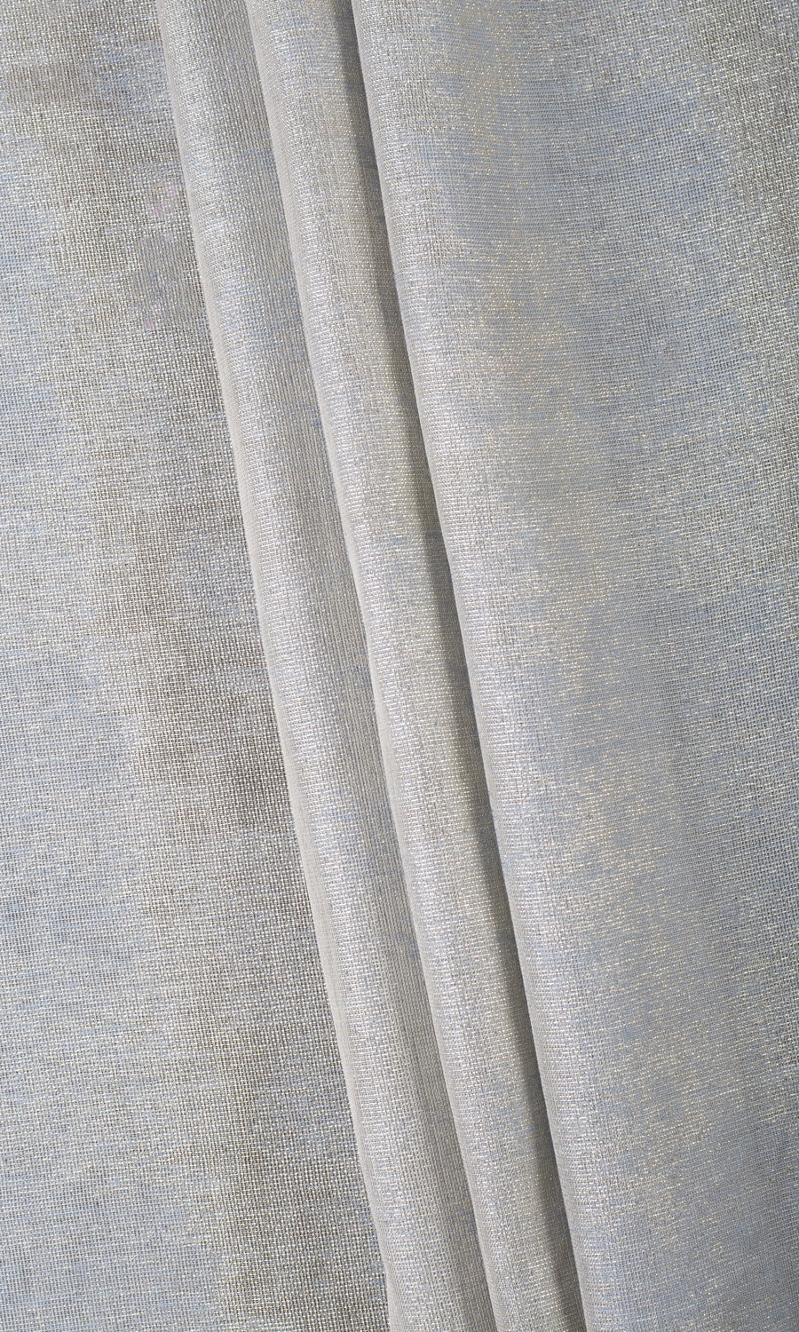 Metallic Accents Semi-Sheer Curtain Panels (Gray/ Gold) Extra Long Short Wide