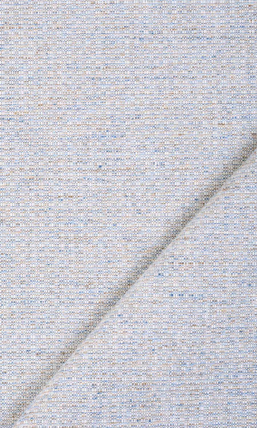 Textured Poly-Cotton Window Curtains (Gray/ White)