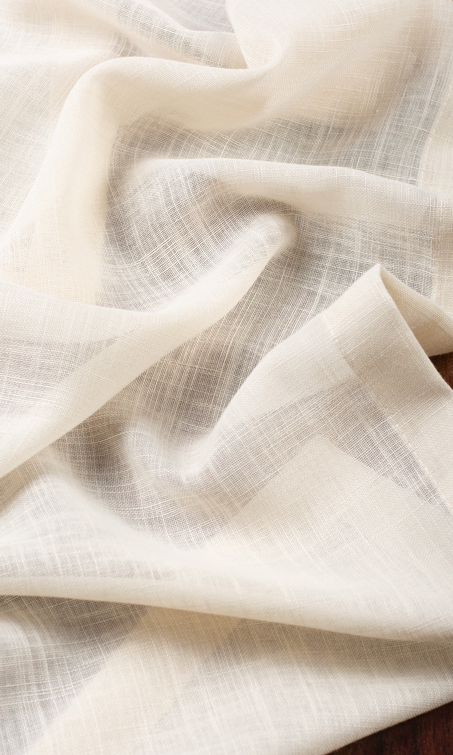 Plain Sheer Custom Curtains (Ivory/ Pale Beige)
