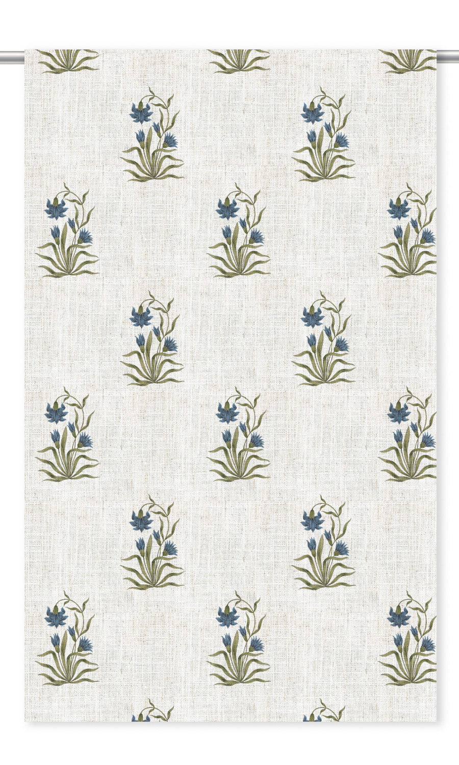 Floral Block Print Shades (Cream/ Navy Blue/ Green)