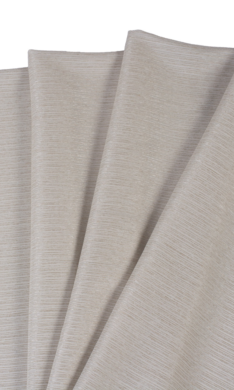 Striped Sheer Drapes (Sand Beige) Extra Long Short Wide