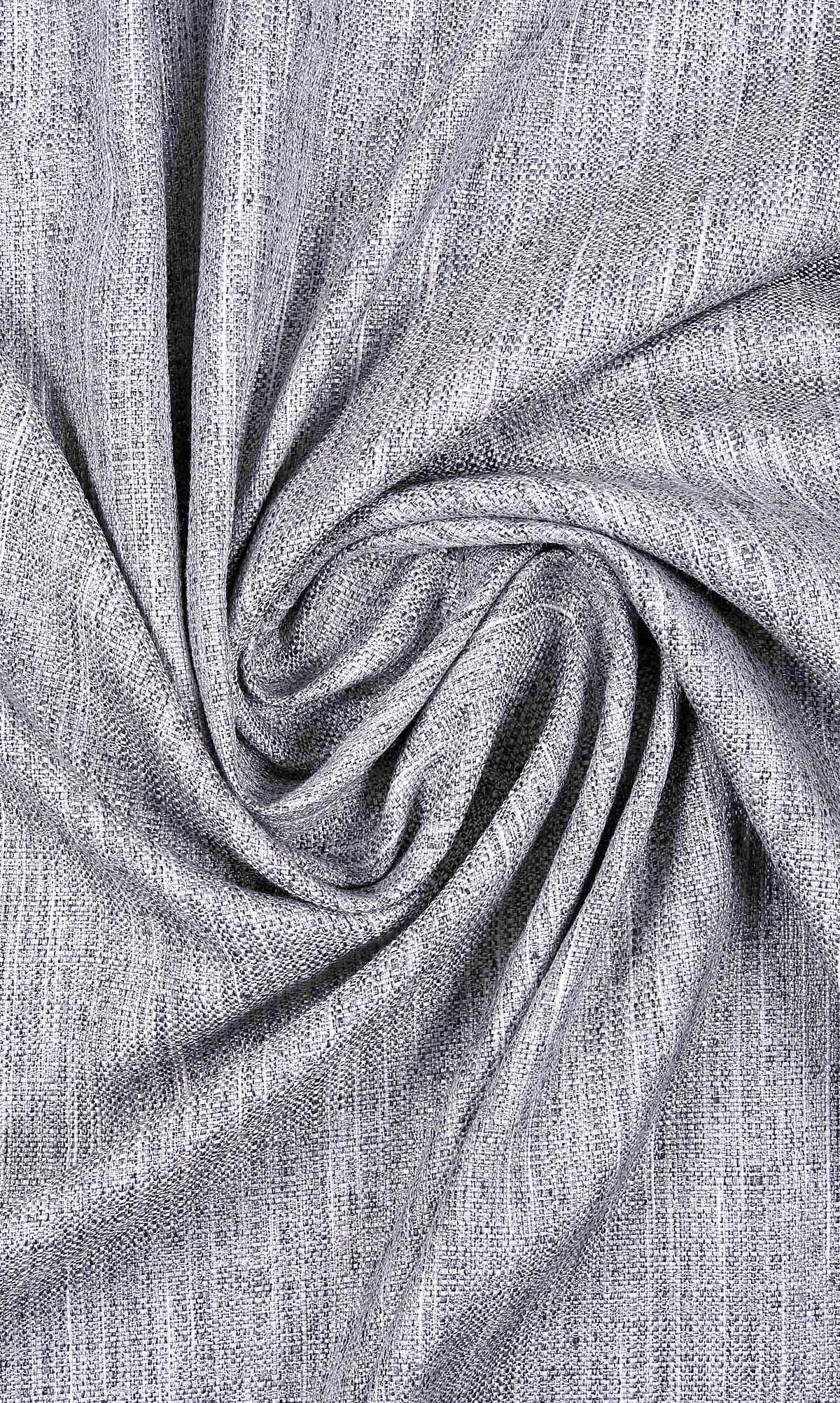 Textured Window Curtains (Silver Grey)