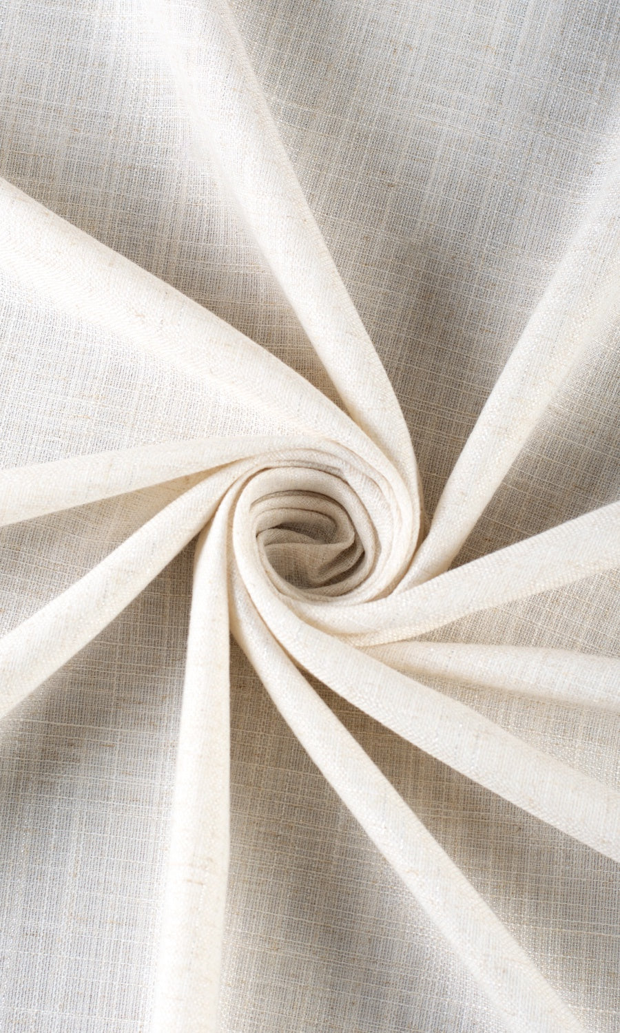 Plain Linen Blend Window Curtains (Cream/ Ivory)