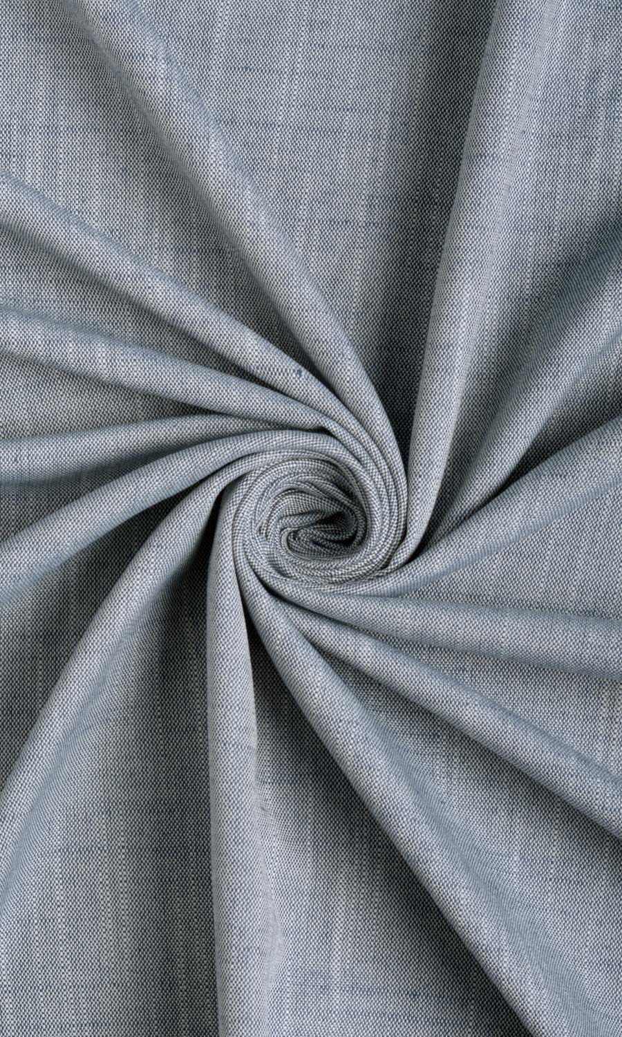 Plain Linen Texture Drapes (Denim Blue)