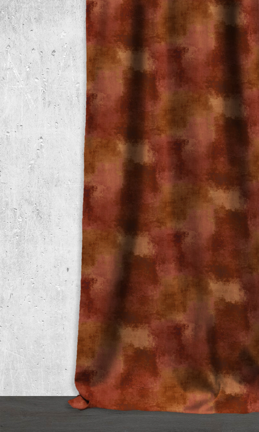 Dimout Fabric Blinds (Copper Red/ Gold/ Orange)