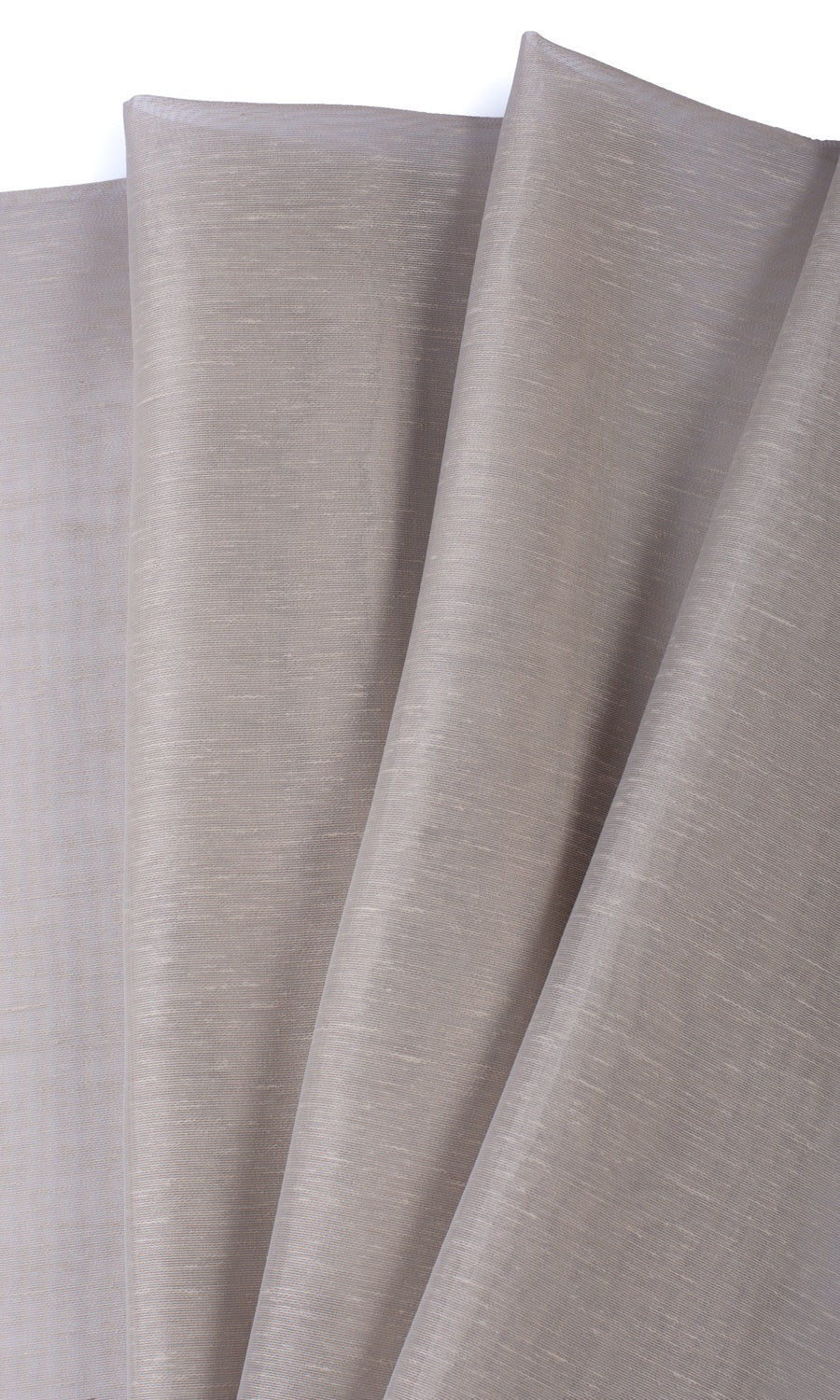 Plain Sheer Drapery (Taupe Grey) Extra Long Short Wide