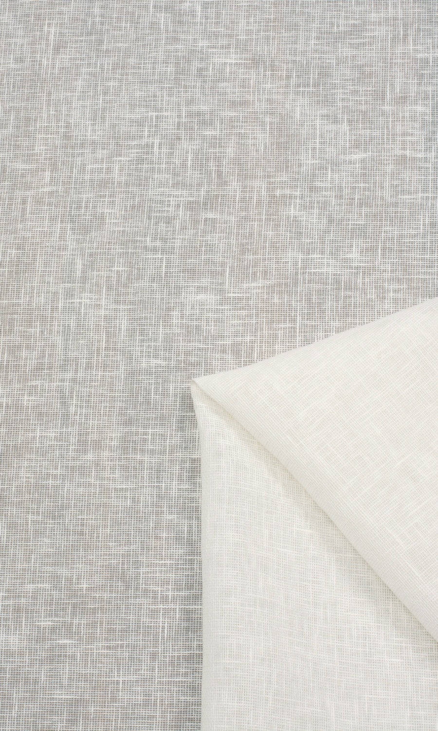 Linen-Texture Semi-Sheer Pinch Pleat, Rod Pocket, Eyelet Curtains (Milky White)