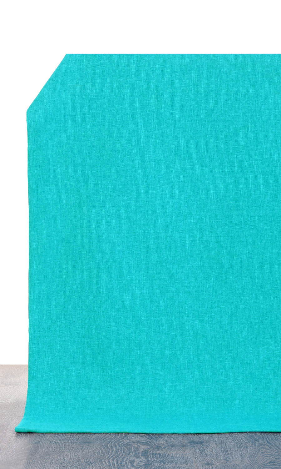 Linen-Blend Curtains / Drapes / Window Drapery Panels (Turquoise Blue)