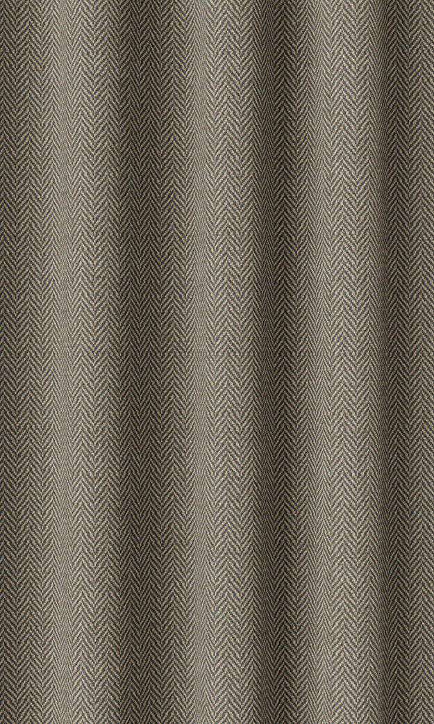 Herringbone Textured Window Curtains (Warm Grey/ Brown)
