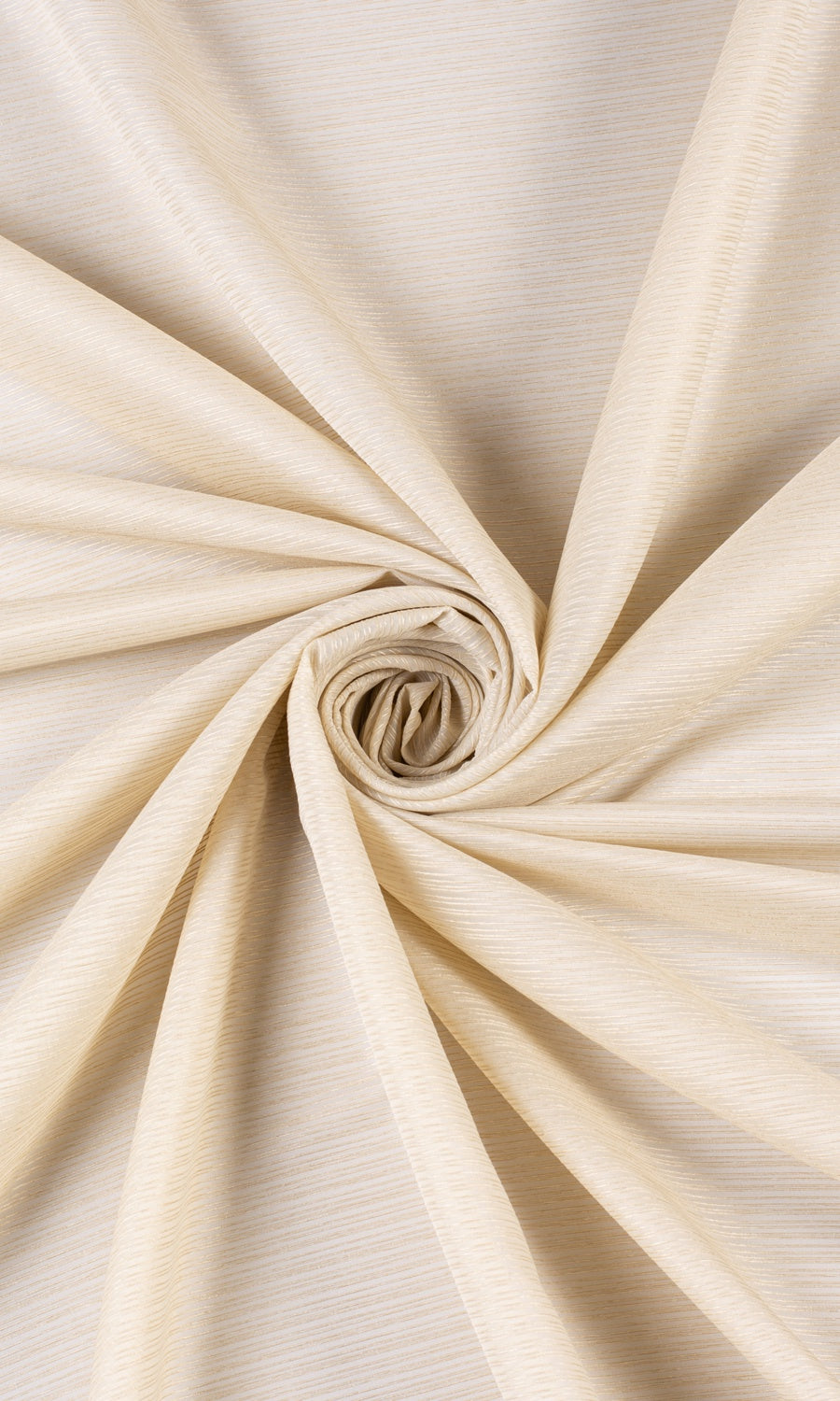 Striped Sheer Pinch Pleat, Rod Pocket, Eyelet Curtains (Champagne Beige)