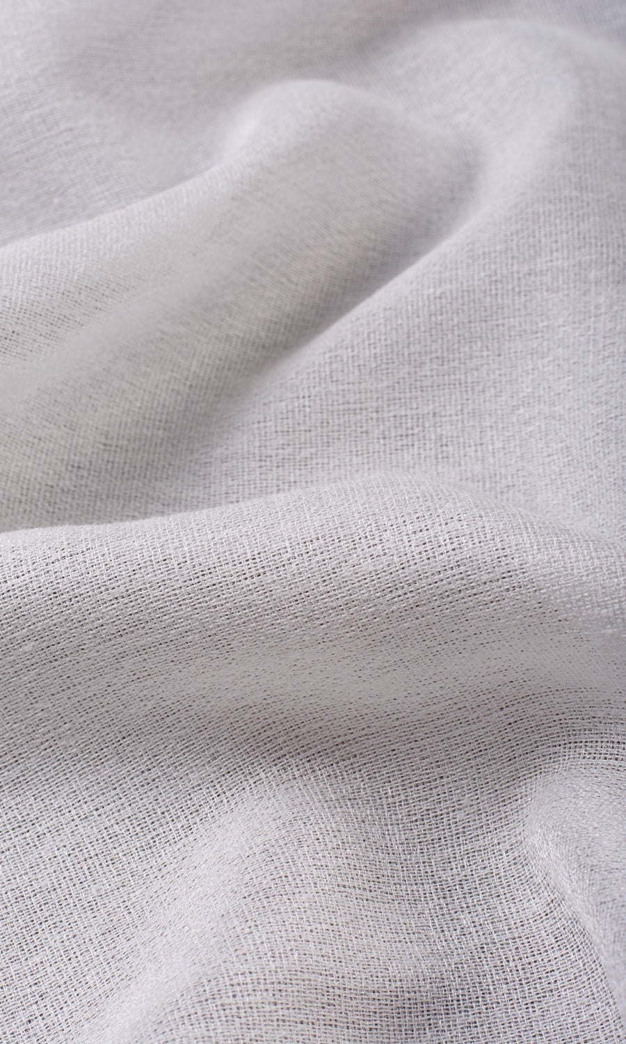 Plain Semi-Sheer Custom Curtains (Pearl White)
