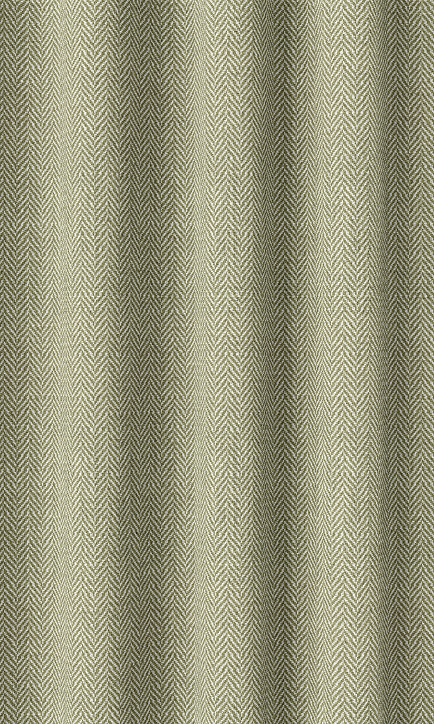 Herringbone Textured Window Curtains (Green)