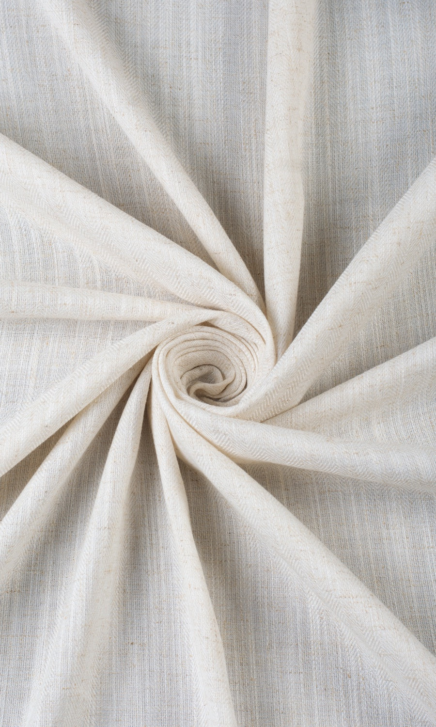 Semi-Sheer Linen Texture Window Curtains (Cream)