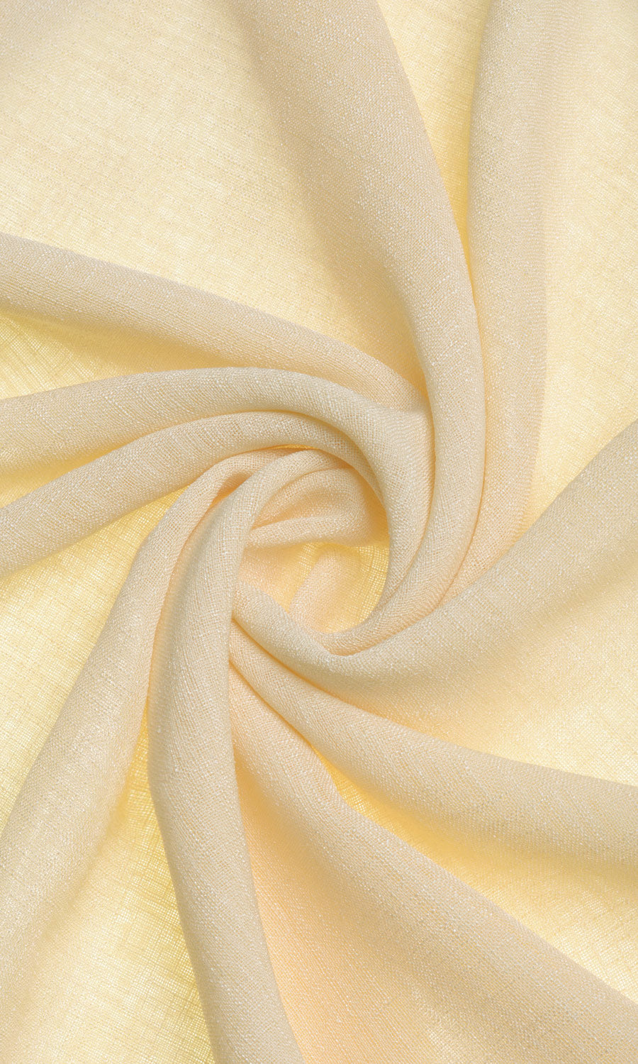 Sheer Linen Pinch Pleat, Rod Pocket, Eyelet Curtains (Lemon Yellow)