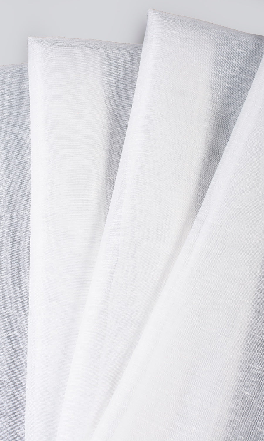 Sheer / Voile Pinch Pleat, Rod Pocket, Eyelet Curtains (Snow White)