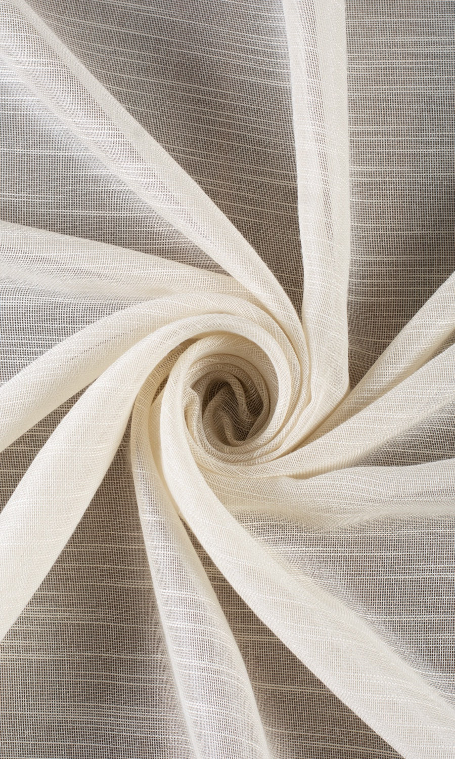 Textured Sheer Curtains / Drapes / Window Drapery Panels (Pale Beige/ Warm Ivory)