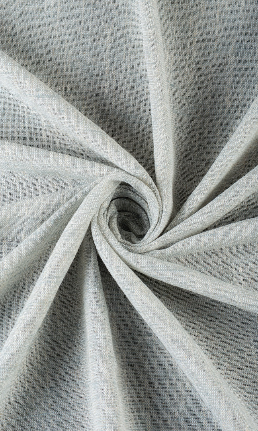 Semi-Sheer Linen Texture Pinch Pleat, Rod Pocket, Eyelet Curtains (Aqua Blue)