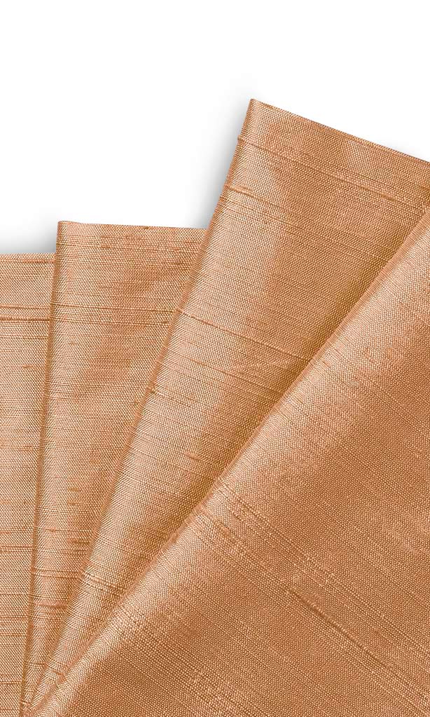 Pure Silk Drapery for Living, Bedroom, Kitchen, Bathroom (Peach Brown)