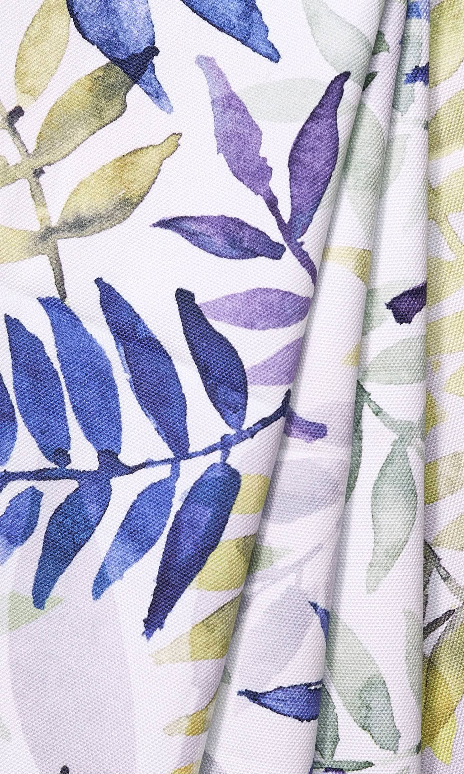 Floral Curtain Panels for Living, Bedroom, Kitchen, Bathroom (Purple/ Blue/ Green/ Gray)