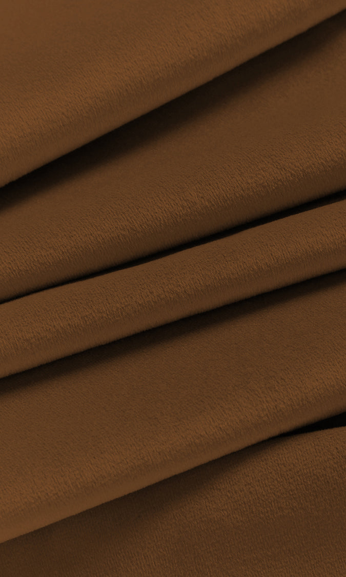Velvet Drapery (Orange-Brown)