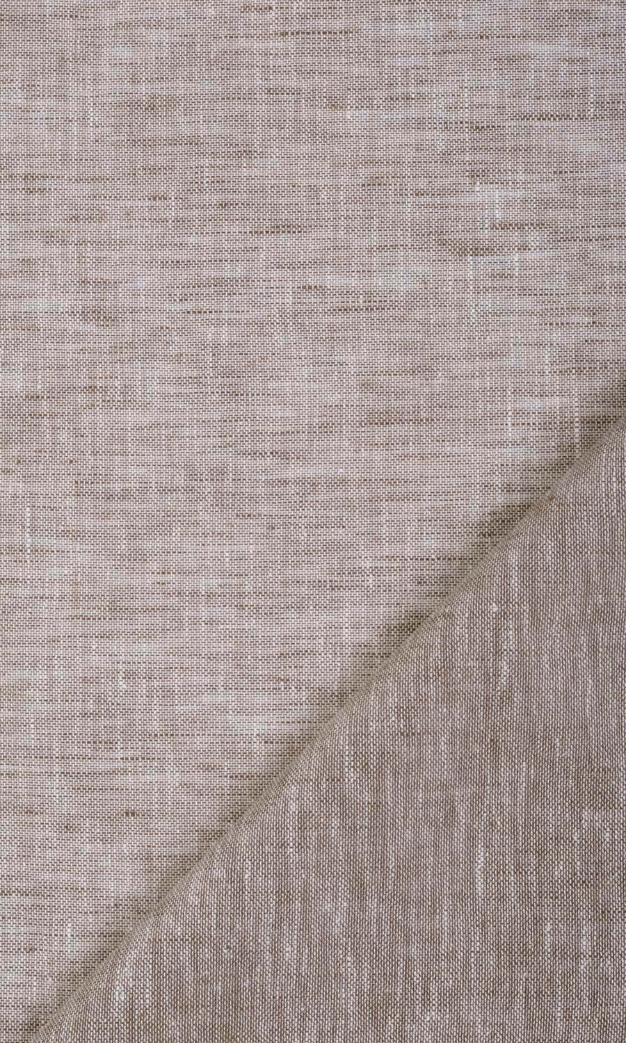 Linen Sheer Curtains / Drapes / Window Drapery Panels (Brown)