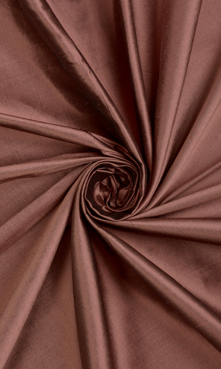 Shantung Silk Window Curtains (Cognac Red/ Brown)