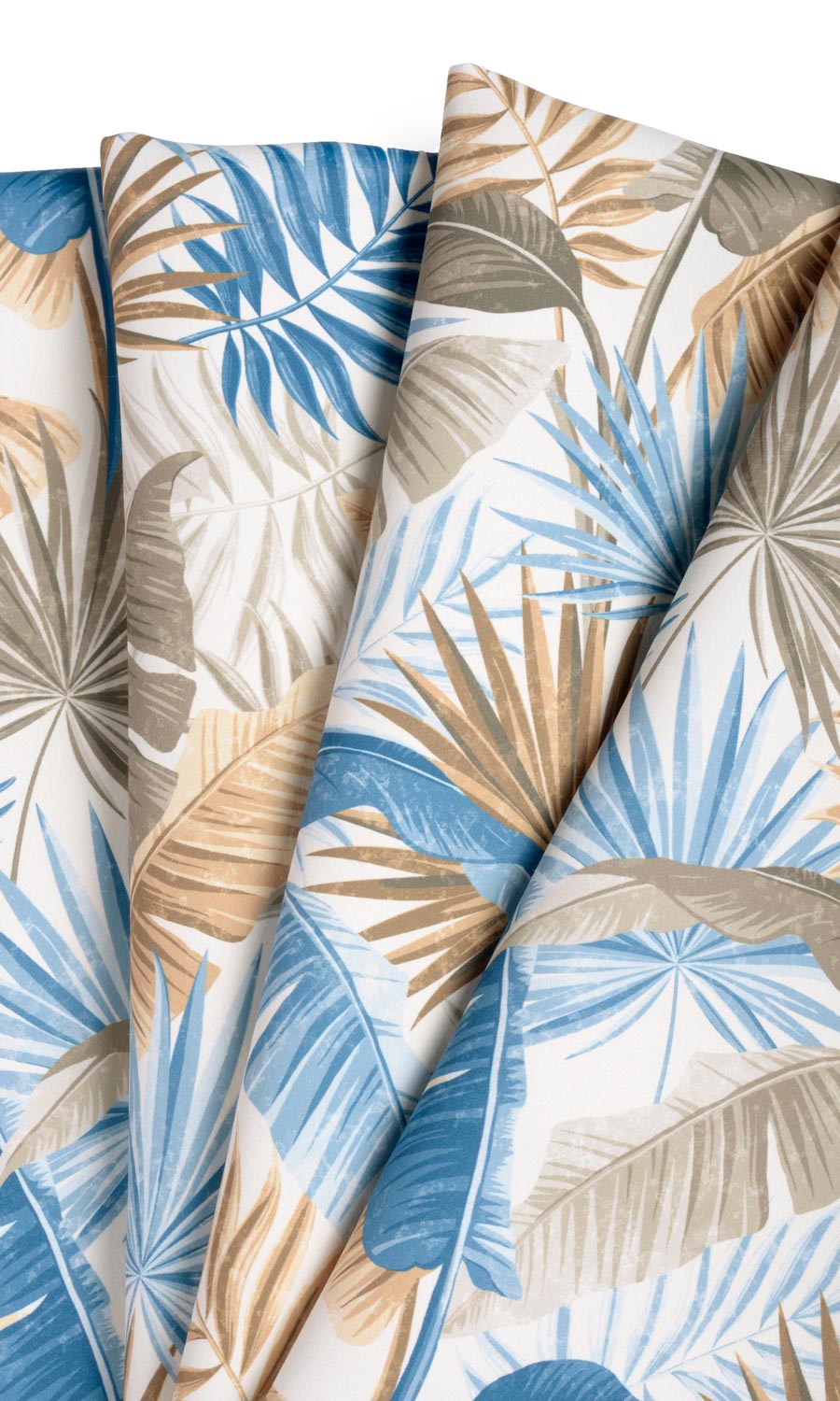 Botanical Floral Any Size Style Curtains (Blue/ Brown)