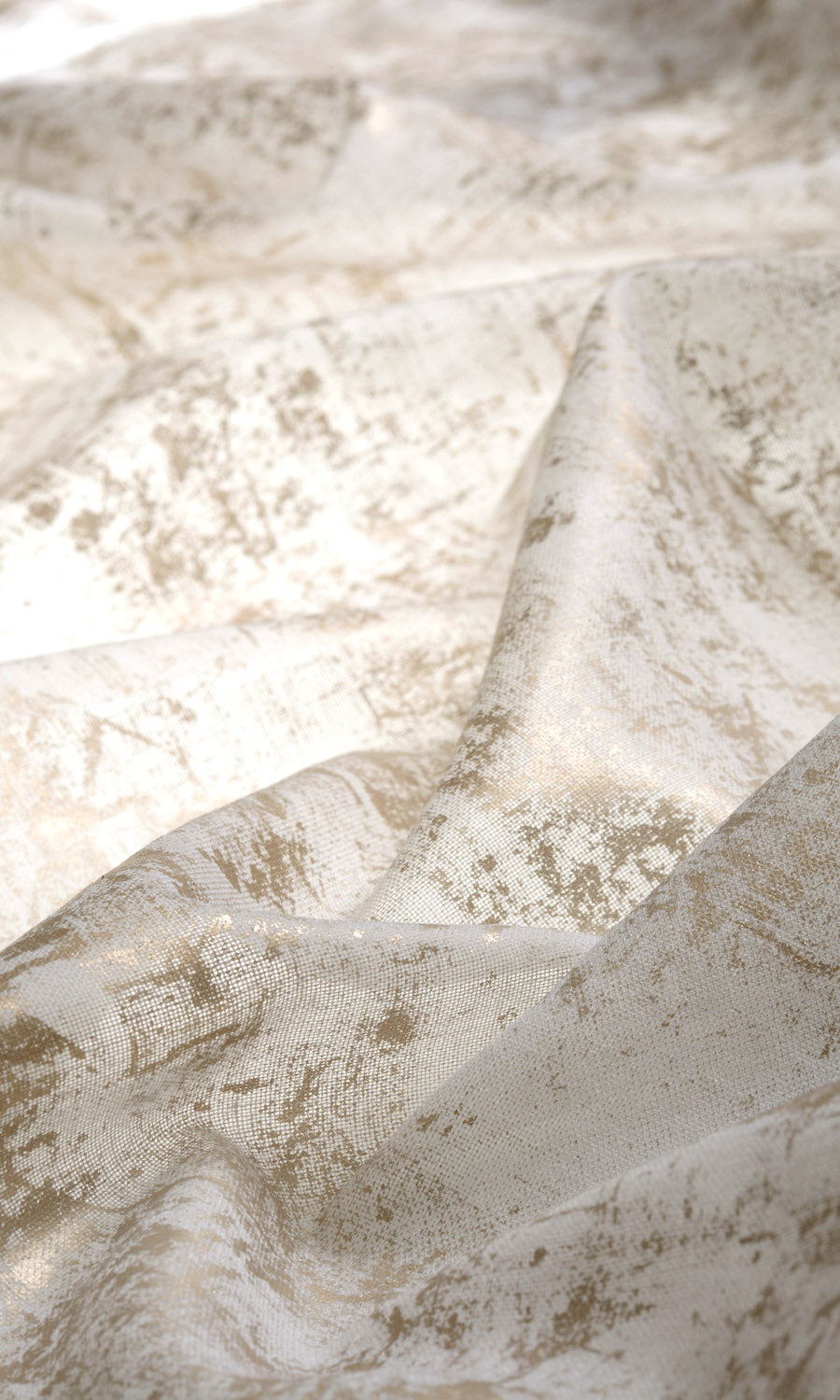 Sheer Curtain Panels (White/ Metallic Golden) Extra Long Short Wide