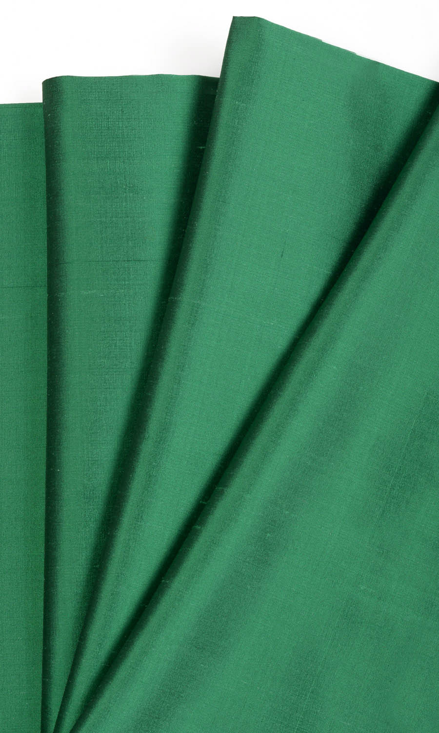 Shantung Silk Drapes (Emerald Green) Extra Long Short Wide