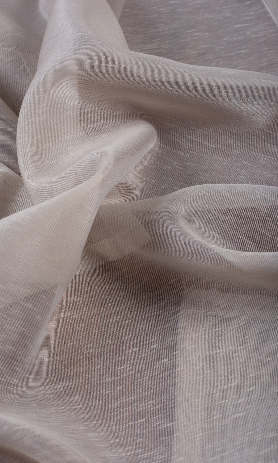 Plain Sheer Curtains / Drapes / Window Drapery Panels (Taupe Grey)