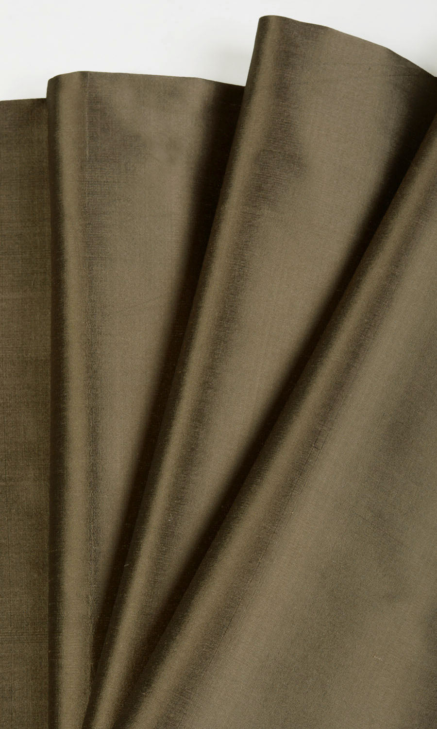 Shantung Silk Curtain Panels (Cedar Brown) Extra Long Short Wide