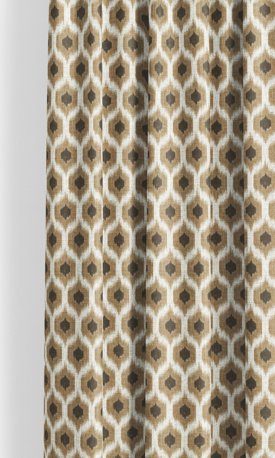 Ikat Honeycomb Patterned Roman Blinds (Tortilla Brown/ Coffee) for Living, Bedroom, Kitchen, Bathroom