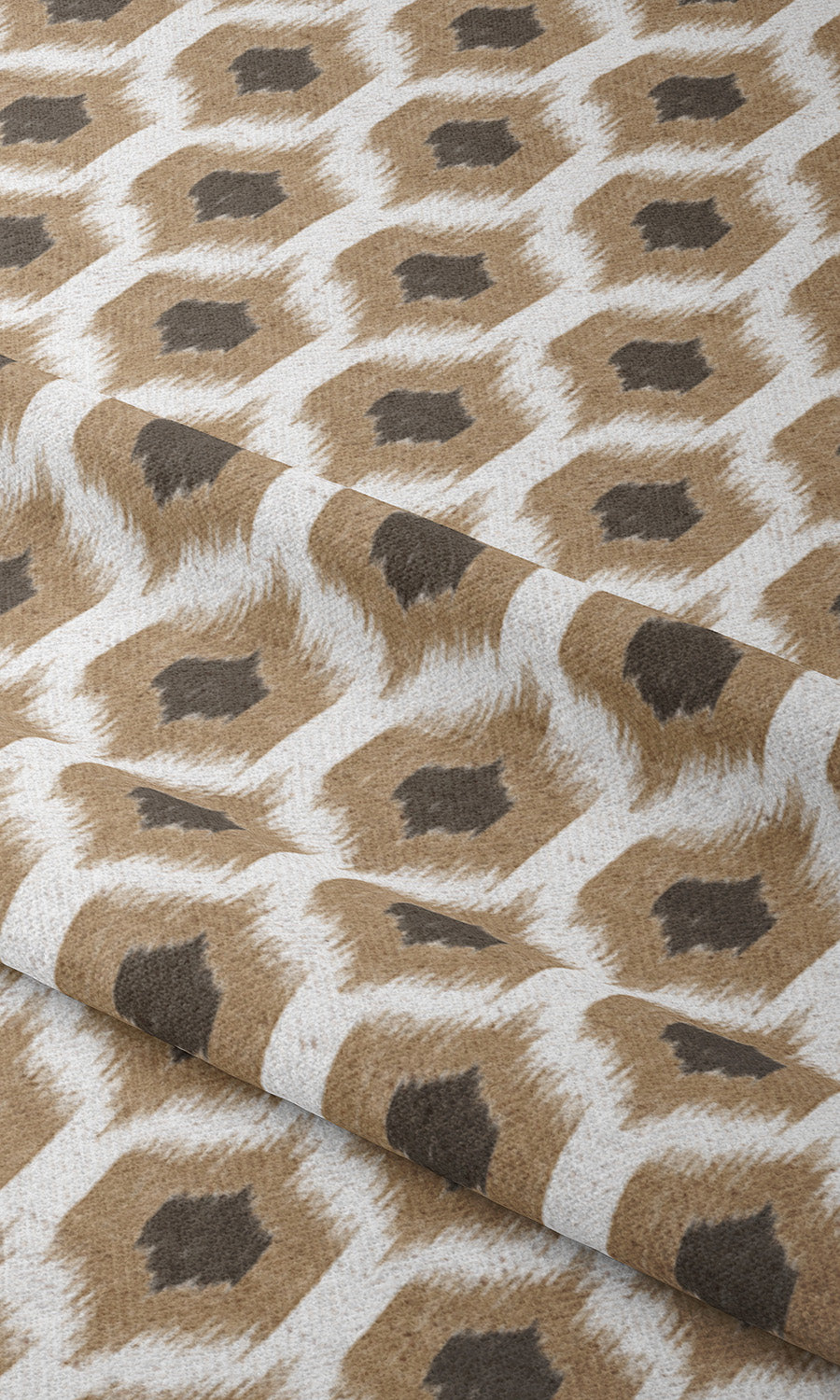 Ikat Honeycomb Patterned Roman Blinds (Tortilla Brown/ Coffee) Extra Long Short Wide