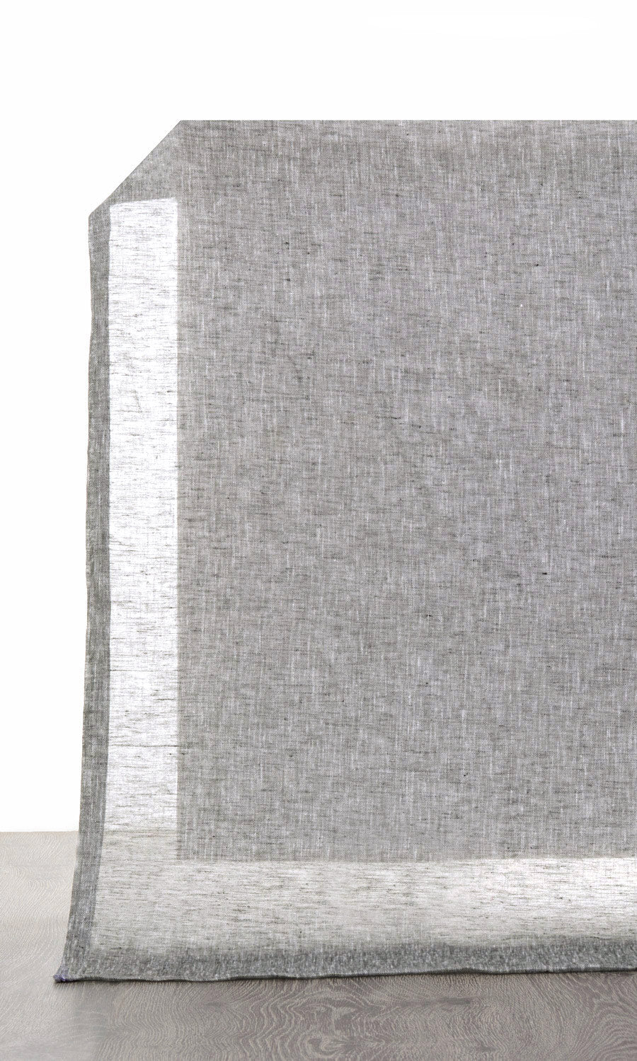 Linen Sheer Custom Curtains (Grey)