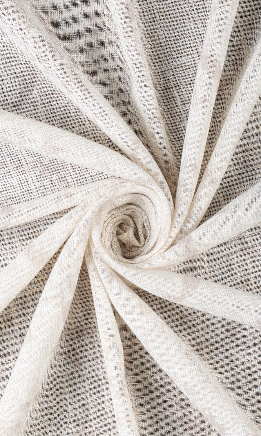 Self-Patterned Sheer Curtains / Drapes / Window Drapery Panels Milky White)