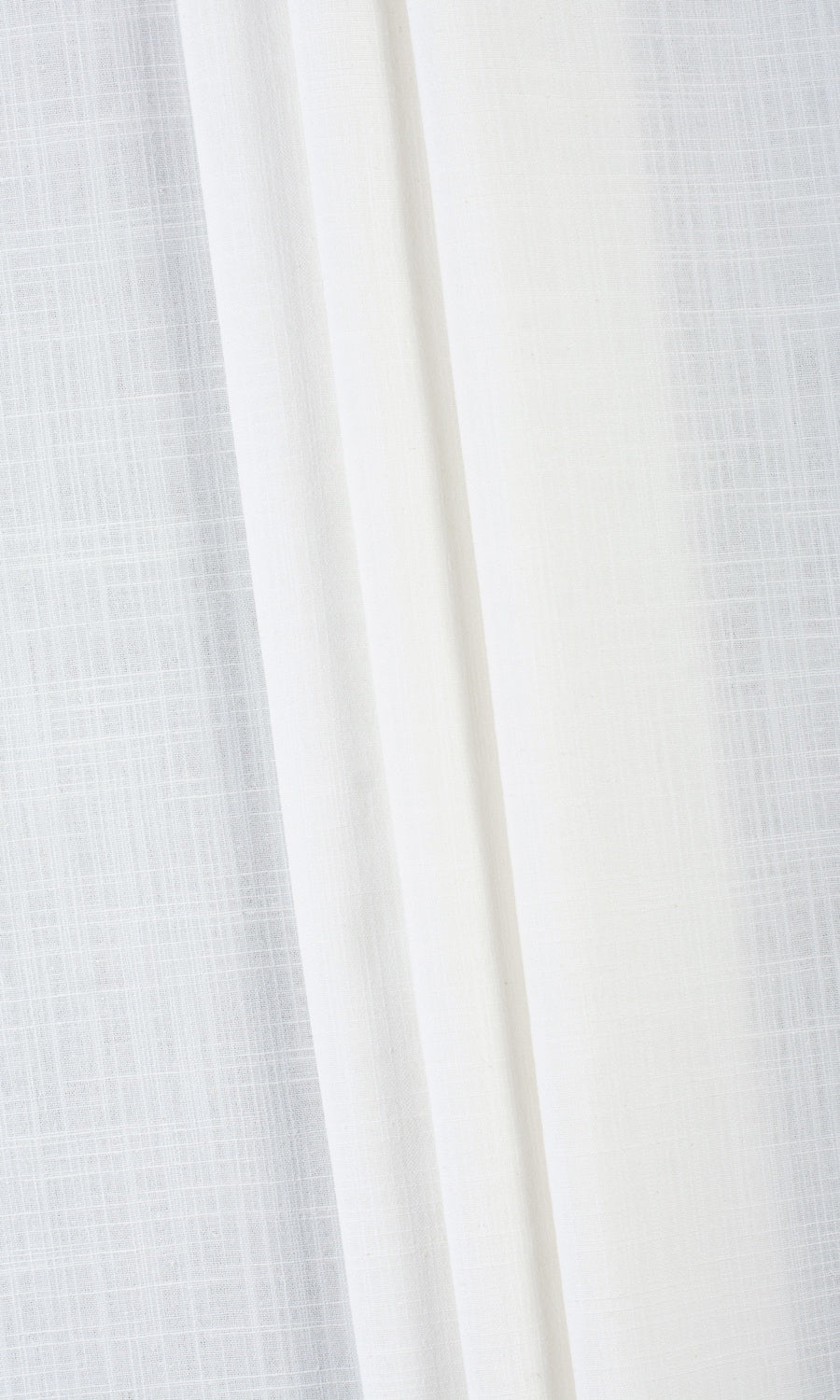 Plain Linen-Texture Window Curtains (White) Extra Long Short Wide