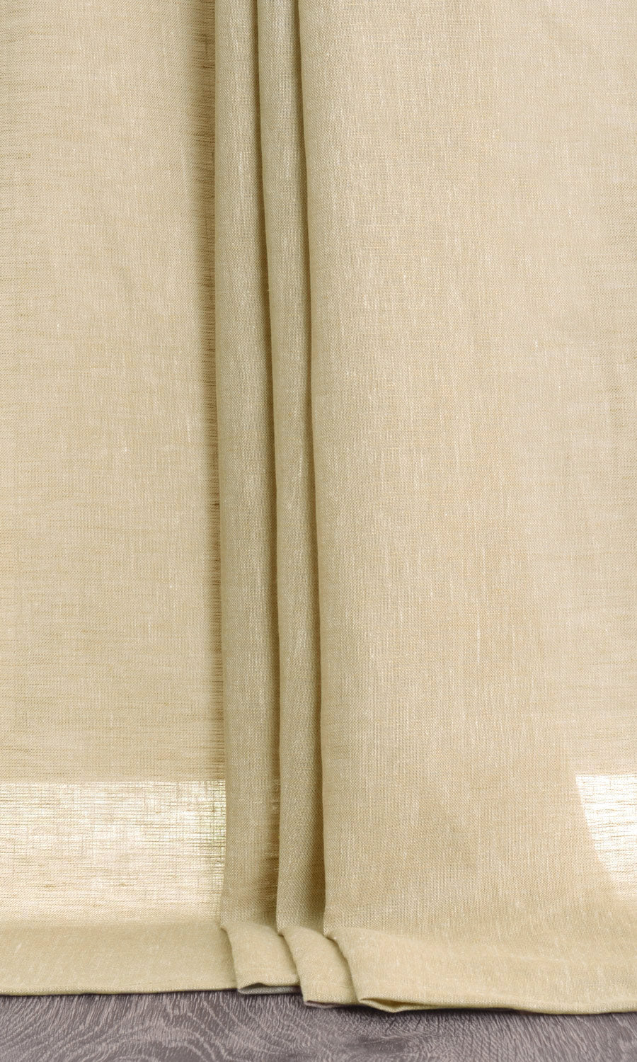 Linen Sheer Drapes for Living, Bedroom, Kitchen, Bathroom (Brown)