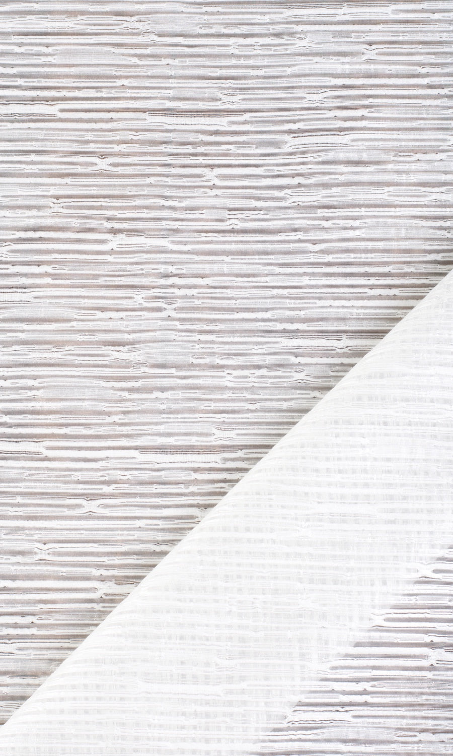 Textured Sheer Drapes (White) Extra Long Short Wide