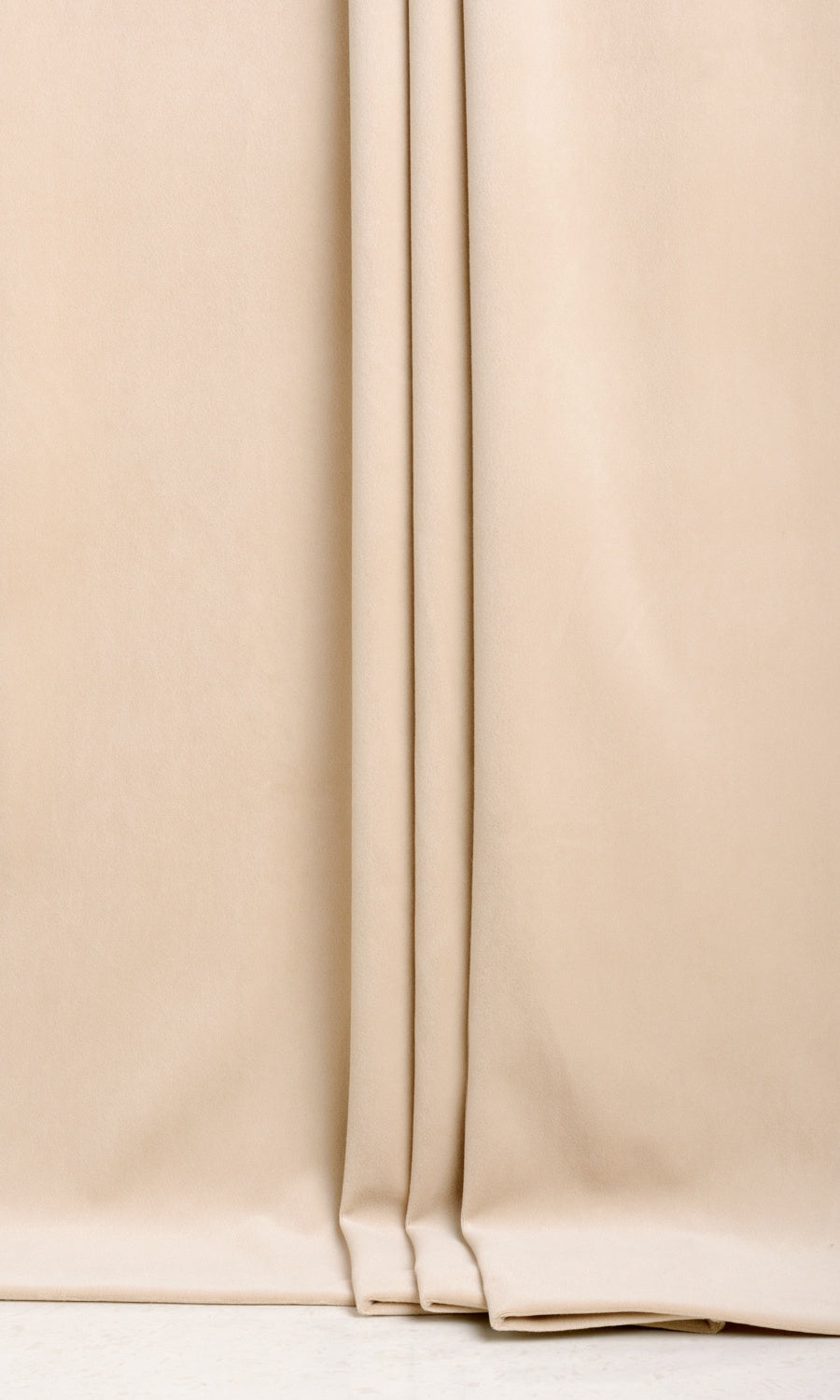 Velvet Curtains / Drapes / Window Drapery Panels (Beige)