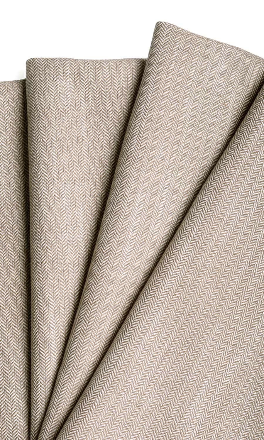 Herringbone Textured Drapery for Living, Bedroom, Kitchen, Bathroom (Cedar Brown)