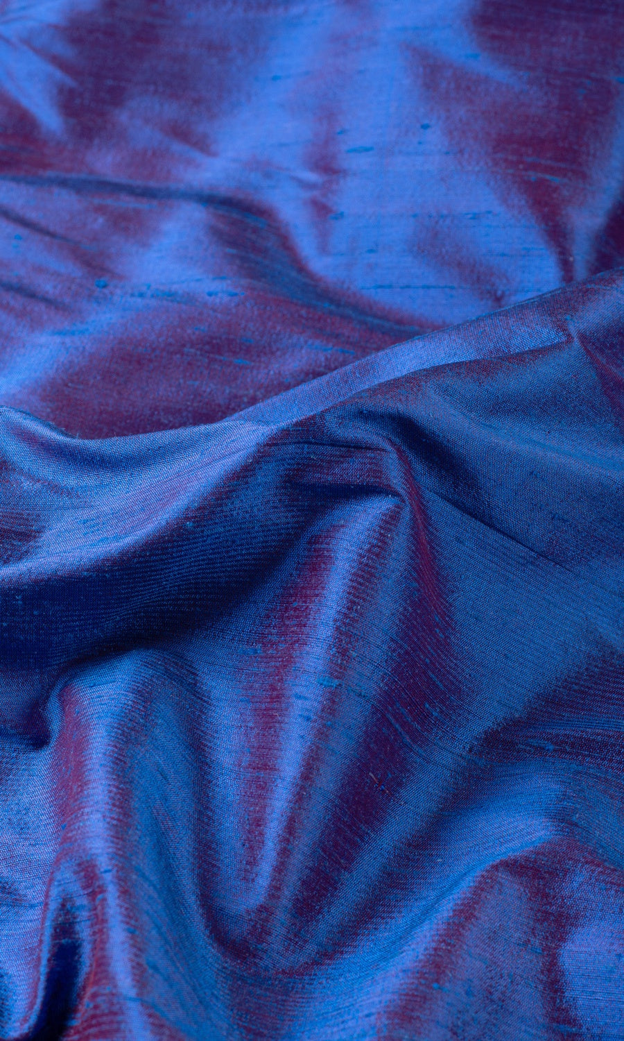 Pure Silk Custom Roman Shades (Blue)