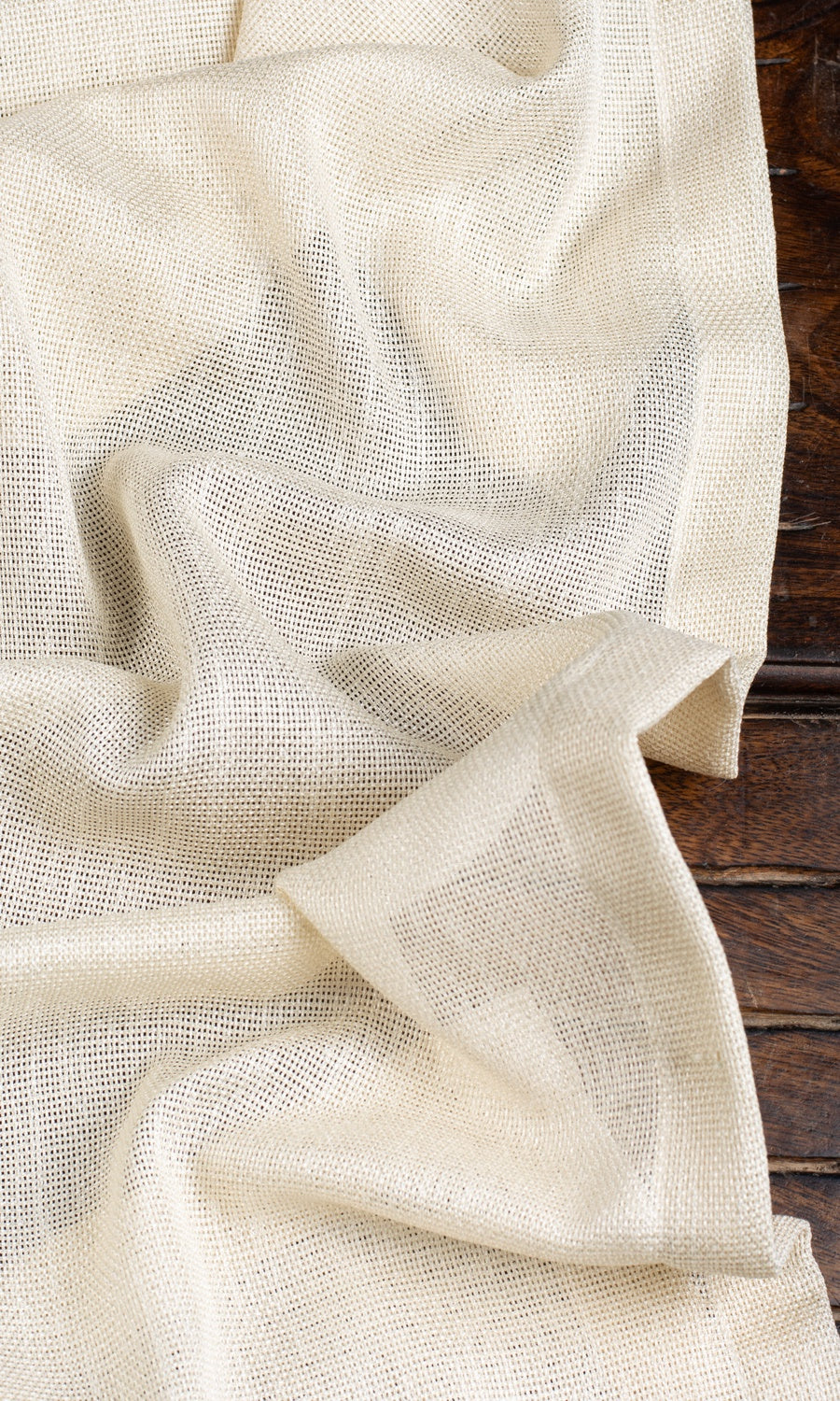 Plain Sheer Curtains / Drapes / Window Drapery Panels (Pale Beige/ Warm Ivory)
