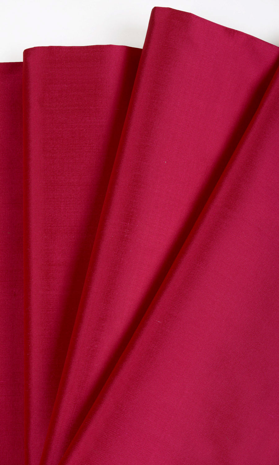 Shantung Silk Curtain Panels (Ruby Pink) Extra Long Short Wide