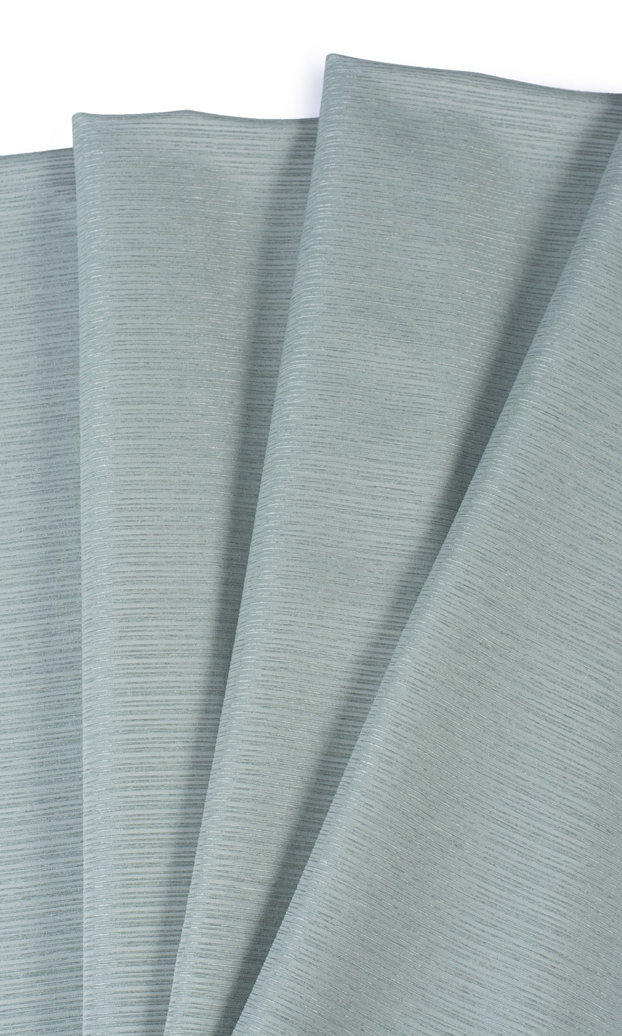 Striped Sheer Custom Curtains (Sea Green)