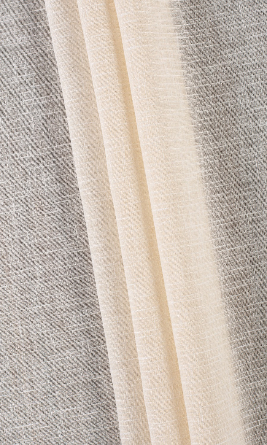Plain Textured Sheer Curtains / Drapes / Window Drapery Panels (Pale Beige)