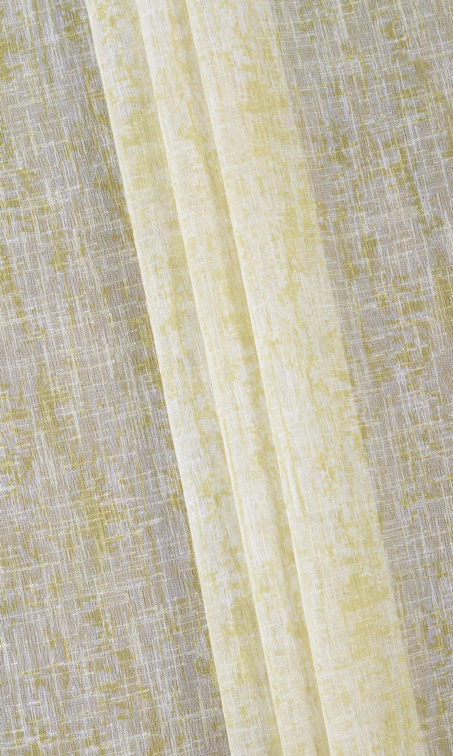 Textured Sheer Custom Curtains (Yellow-Green)